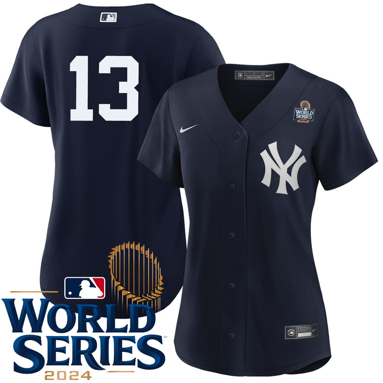 Women's Jazz Chisholm Jr. New York Yankees Nike Alternate Navy Player 2024 World Series Stitched MLB Jersey