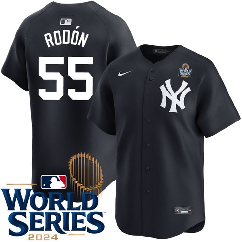 Men's Carlos Rodon New York Yankees Nike Alternate Limited 2024 World Series Stitched Baseball Jersey