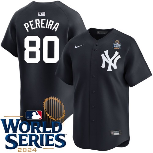 Men's Everson Pereira New York Yankees Nike Alternate Limited 2024 World Series Stitched Baseball Jersey