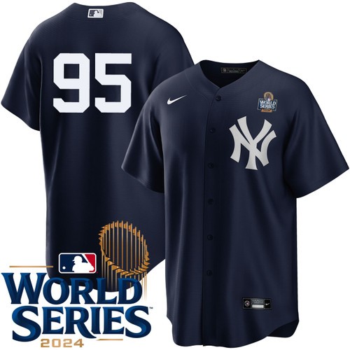 Men's Oswaldo Cabrera New York Yankees Nike Alternate Navy Player 2024 World Series Stitched MLB Jersey