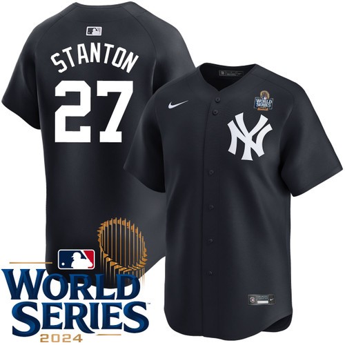 Men's Giancarlo Stanton New York Yankees Nike Alternate Limited 2024 World Series Stitched Baseball Jersey