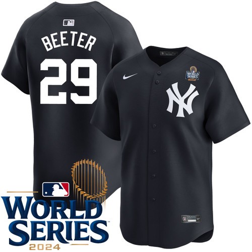 Men's Clayton Beeter New York Yankees Nike Alternate Limited 2024 World Series Stitched Baseball Jersey