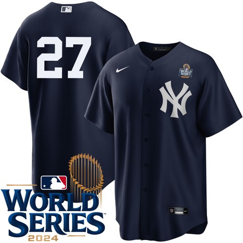 Men's Giancarlo Stanton New York Yankees Nike Alternate Navy Player 2024 World Series Stitched Baseball Jersey