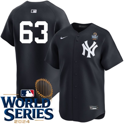 Men's Josh Maciejewski New York Yankees Nike Alternate Limited Player 2024 World Series Stitched MLB Jersey