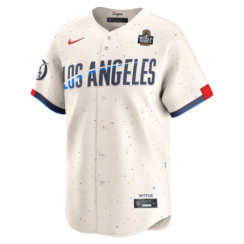 Men's Los Angeles Dodgers Nike 2024 City Connect Limited 2024 World Series Stitched MLB Jersey by NIKE