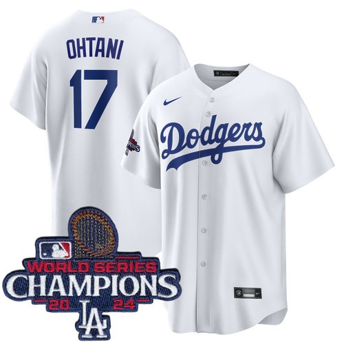 Men's Shohei Ohtani Los Angeles Dodgers Nike Home White World Series Champions Jersey