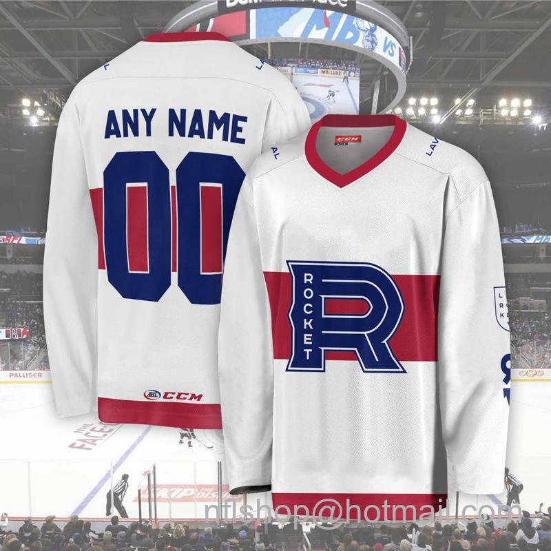 Laval Rocket Custom White CCM Hockey Stitched Jersey