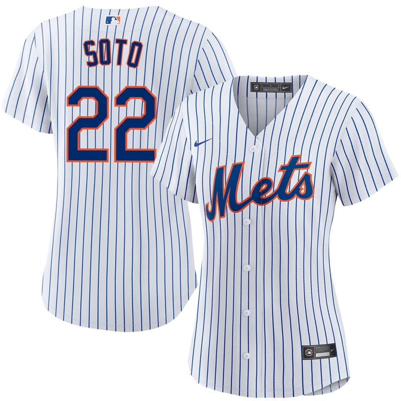 Women's New York Mets #22 Juan Soto Home White Nike Stitched Baseball MLB Jersey