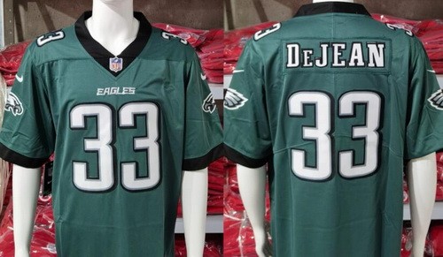 Men's Philadelphia Eagles #33 Cooper DeJean Limited Green Vapor Jersey