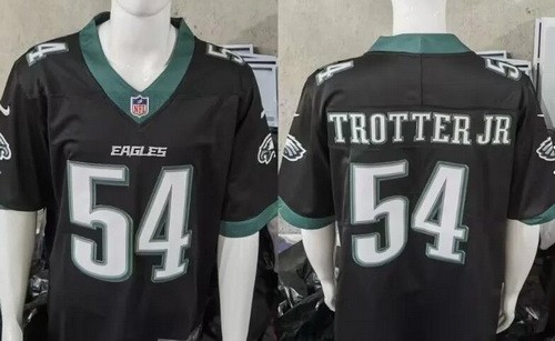 Men's Philadelphia Eagles #54 Jeremiah Trotter Jr Limited Black Vapor Jersey