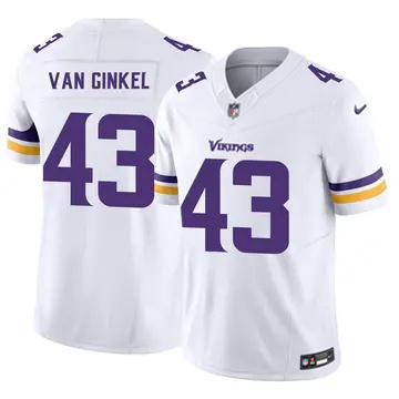 Men's Minnesota Vikings #43 Andrew Van Ginkel Limited White FUSE Vapor Jersey