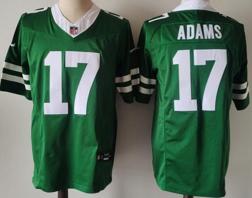 Men's New York Jets #17 Davante Adams Limited Green FUSE Vapor Jersey