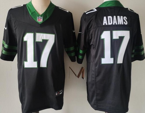 Men's New York Jets #17 Davante Adams Limited Black FUSE Vapor Jersey