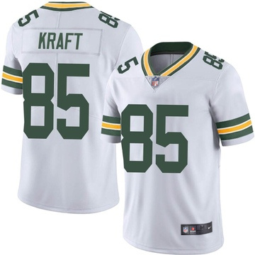 Men's Green Bay Packers #85 Tucker Kraft Limited White Vapor Jersey