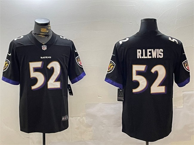 Men’s Baltimore Ravens #52 Ray Lewis Black Vapor Untouchable Limited Football Jersey