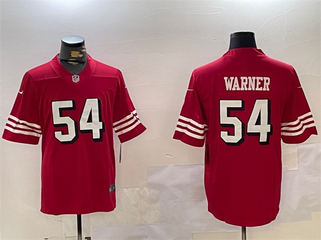 Men's San Francisco 49ers #54 Fred Warner Red Throwback Vapor Untouchable Limited Stitched Jersey