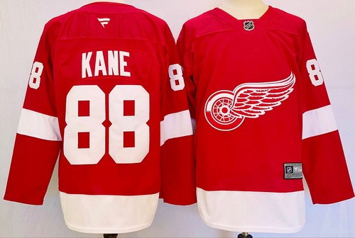 Men's Detroit Red Wings #88 Patrick Kane Red Authentic NHL Stitched Hockey Jersey