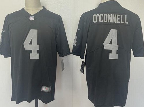Men's Las Vegas Raiders #4 Aidan O'Connell Limited Black Vapor Jersey
