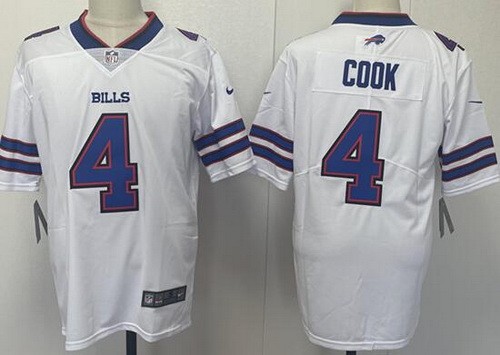 Men's Buffalo Bills #4 James Cook Limited White Vapor Jersey
