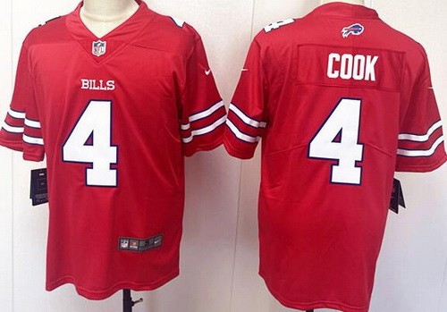 Men's Buffalo Bills #4 James Cook Limited Red Vapor Jersey