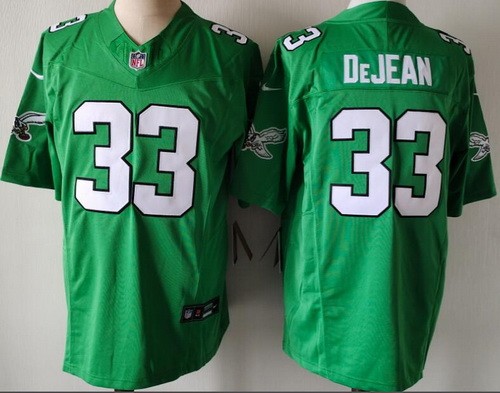 Men's Philadelphia Eagles #33 Cooper DeJean Limited Kelly Green FUSE Vapor Jersey