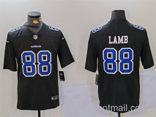 Men's Dallas Cowboys #88 CeeDee Lamb Black Fashion Vapor Untouchable Limited Stitched Football Jersey