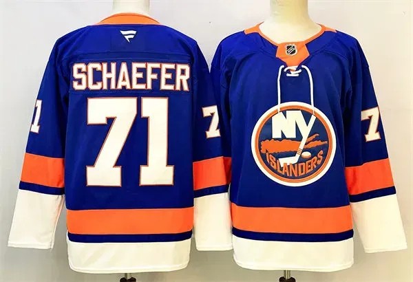 Men's New York Islanders #71 Matthew Schaefer Royal 2024-25 Home Stitched Hockey Jersey
