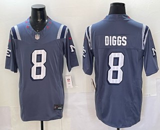 Men's New England Patriots #8 Stefon Diggs Nor'easter Rivalries 2025 F.U.S.E. Vapor Limited Jersey