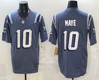 Men's New England Patriots #10 Drake Maye Nor'easter Rivalries 2025 F.U.S.E. Vapor Limited Jersey