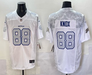 Men's Buffalo Bills #88 Dawson Knox 2025 Rivalries Vapor F.U.S.E. Limited Stitched Jersey White