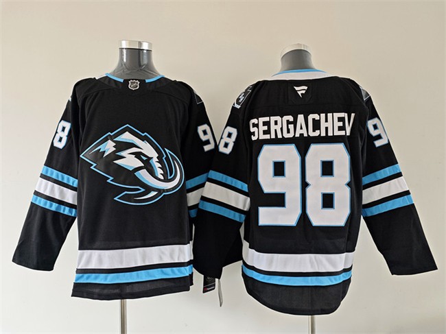 Men's Utah Mammoth #98 Mikhail Sergachev Navy 2025 Stitched Hockey Jersey