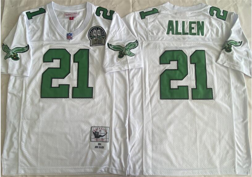 Men's Philadelphia Eagles ACTIVE PLAYER Custom White Throwback Stitched Football Jersey