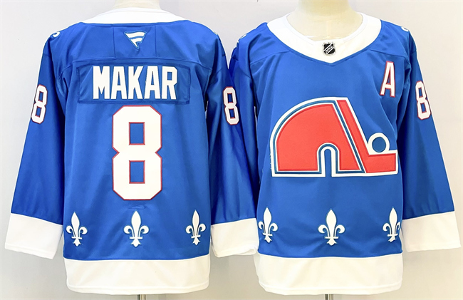 Men's Colorado Avalanche #8 Cale Makar Blue 2025/26 With A Patch Alternate Stitched Jersey