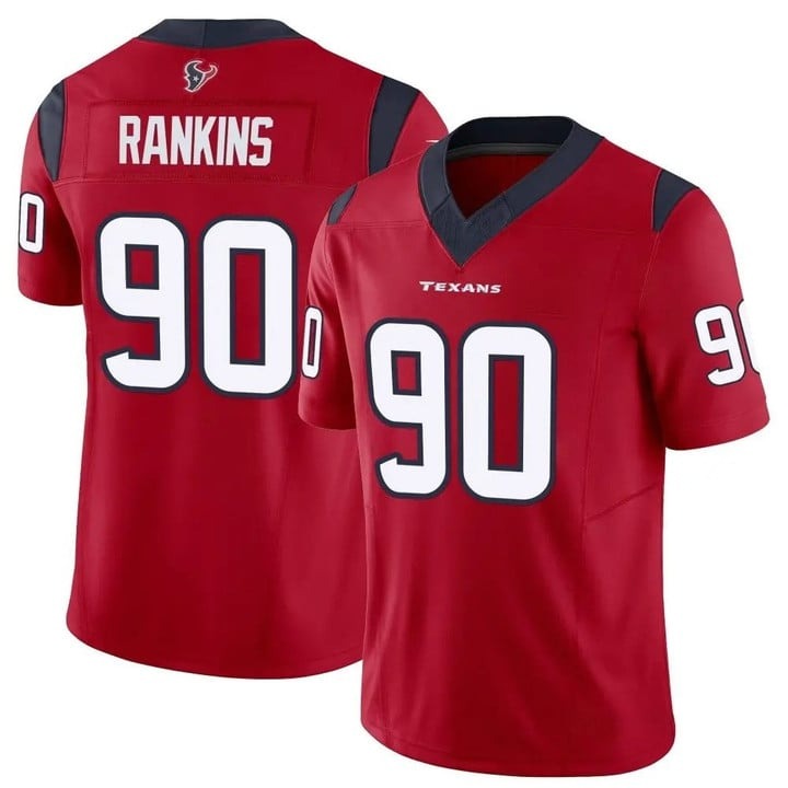 Men's Houston Texans #90 Sheldon Rankins Red Nike F.U.S.E. Limited Stitched NFL Jersey