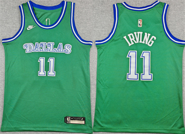 Youth Dallas Mavericks #11 Kyrie Irving Green2025-26 Classic Edition Stitched Basketball Jersey