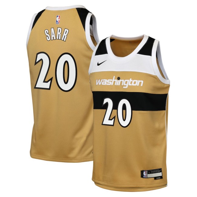 Youth Washington Wizards #20 Alex Sarr Tan Nike 2025-26 City Edition Swingman Stitched Jersey