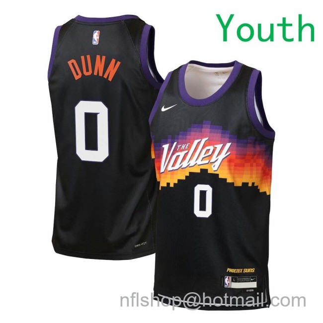 Youth Phoenix Suns #0 Ryan Dunn Nike 2025-26 City Edition Swingman Jersey Black