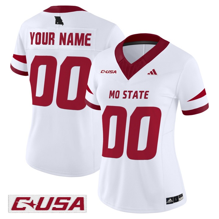 Women's Missouri State Bears football Custom 2025 Vapor F.U.S.E. Limited  Stitched Jersey White