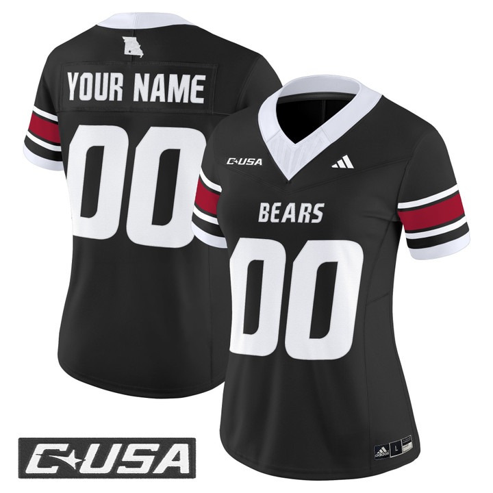 Women's Missouri State Bears football Custom 2025 Vapor F.U.S.E. Limited  Stitched Jersey Black