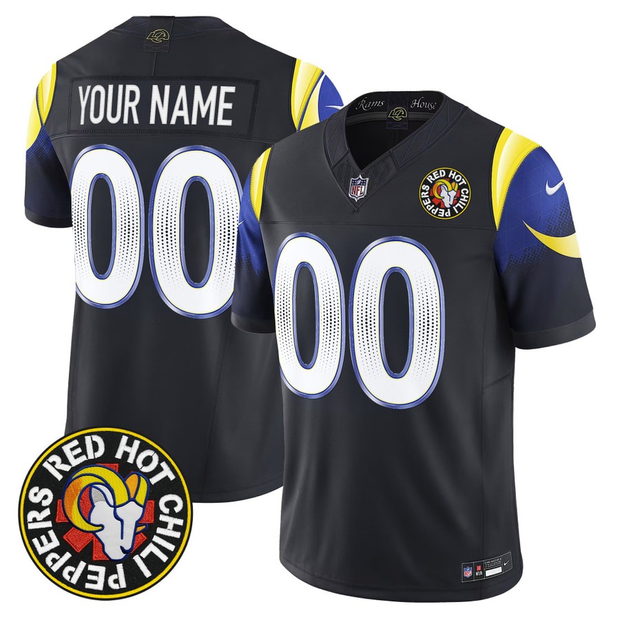 Red Hot Chili Peppers x Los Angeles Rams Custom F.U.S.E. Vapor Limited Stitched Jersey 2025 Rivalries