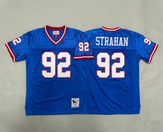 Youth New York Giants #92 Michael Strahan Royal 1993 Throwback Stitched Jersey