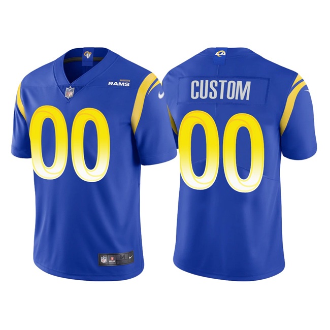 Youth Los Angeles Rams Customized Blue Vapor Untouchable Limited Stitched Football Jersey