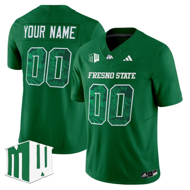 Men's Fresno State Bulldogs Custom 2025 'Ag Fest Edition' Vapor F.U.S.E. Limited football Stitched Jersey Green