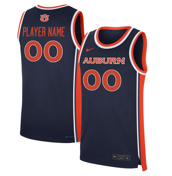 Men's Auburn Tigers Custom Navy Stitched Basketball Jersey