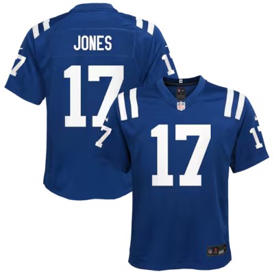 Preschool Indianapolis Colts #17 Daniel Jones Royal Nike Alternate 2 Game Stitched Jersey