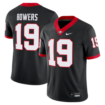 Men's Georgia Bulldogs #19 Brock Bowers Black Nike Alternate Alumni Game Stitched football Jersey