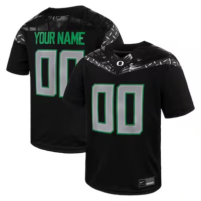 Youth Oregon Ducks Custom Black Nike Stitched Football Jersey