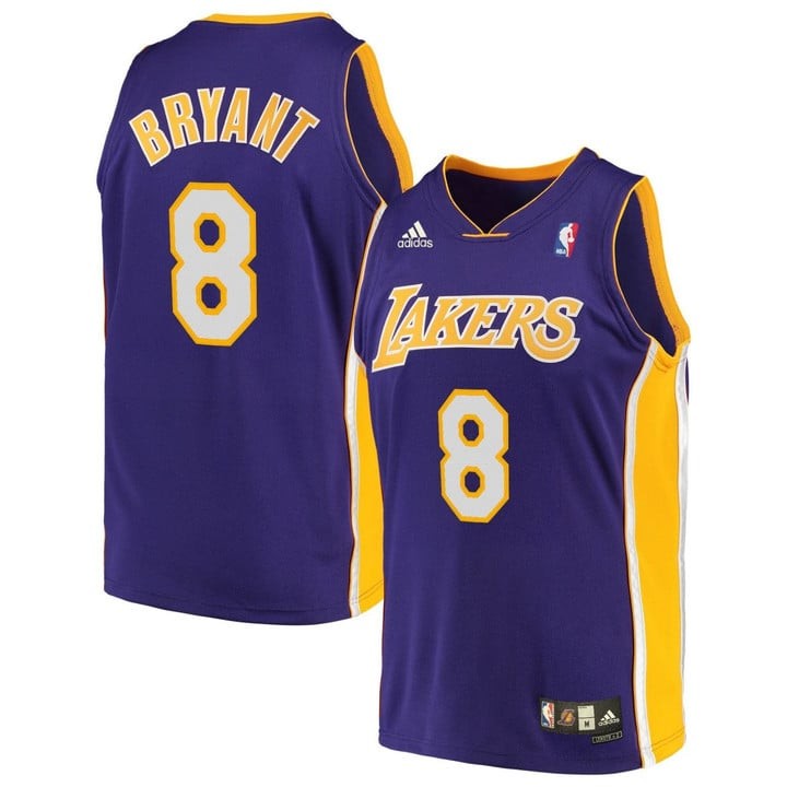 Men's Los Angeles Lakers #8 Kobe Bryant Purple Stitched Jersey