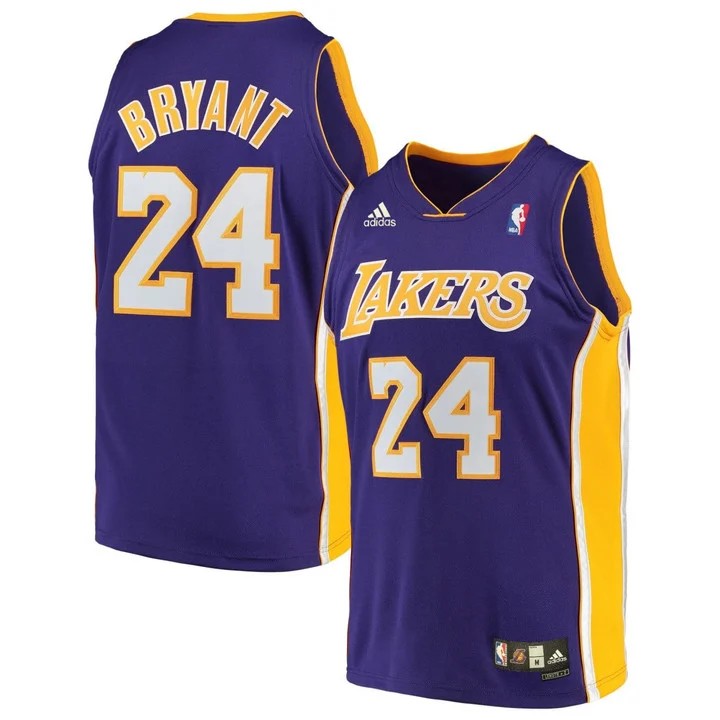 Men's Los Angeles Lakers #24 Kobe Bryant Purple Stitched Jersey