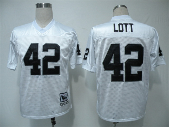 Men's Las Vegas Raiders Active Player Custom White Throwback Stitched Jersey